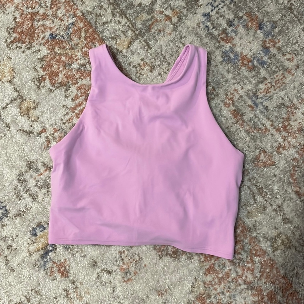 Athleta Cropped Tank Pink